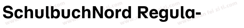 SchulbuchNord Regula字体转换
